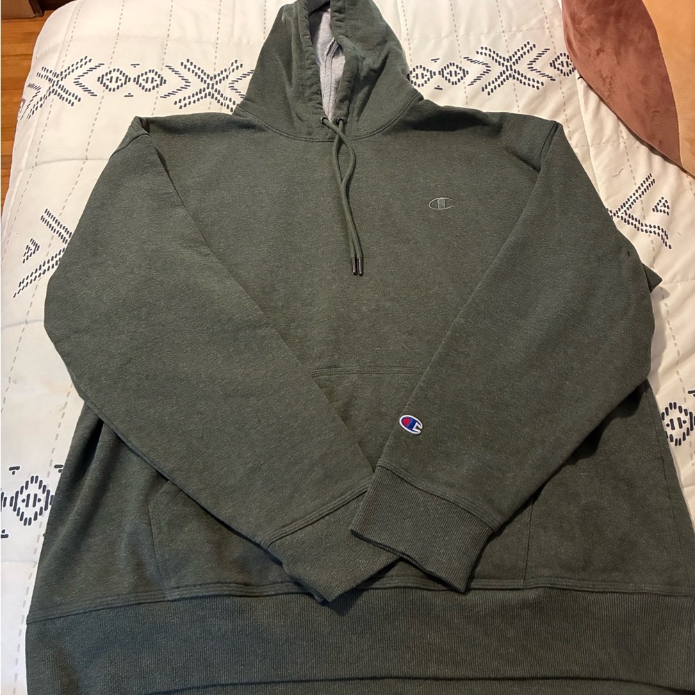 Champion Men's Olive Hoodie